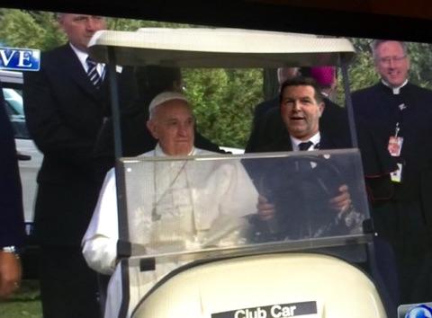 The Pope Visits Philly…In a CLUB CAR!